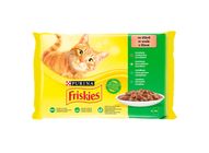 Friskies Wet Cat Food in Sauce with Beef/Chicken/Tuna/Cod 4 x 85 g (340 g)