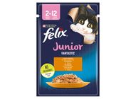 Felix Fantastic Junior Csirkével aszpikban nedves macskaeledel 85 g