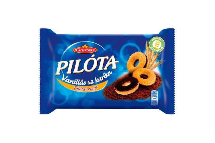 Győri Pilóta vaníliás ízű karika 150 g