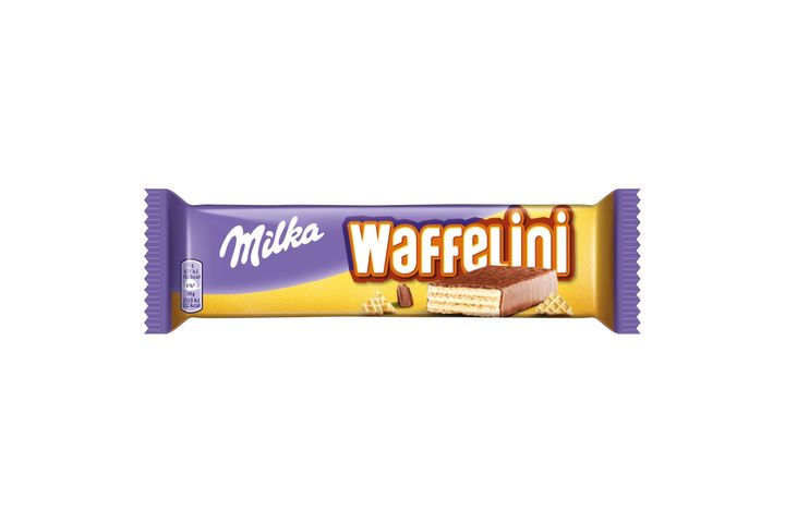 Milka Waffelini Alpine Milk Chocolate Covered Wafer Filled with Milk Cream 31 g