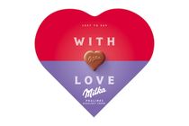 Milka I Love Milka Alpine Milk Chocolate Praline with Hazelnut Cream Fillings 44 g