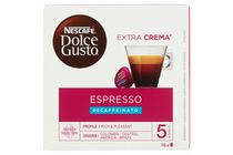 NESCAFÉ Dolce Gusto Espresso koffeinmentes őrölt pörkölt kávé 16 x 5,5 g (88 g)