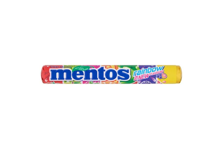 Mentos Rainbow gyümölcsízű cukordrazsé 37,5 g