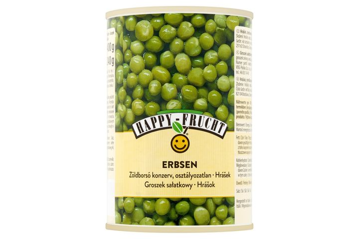 Happy Frucht Unsized, Tinned Green Peas 400 g