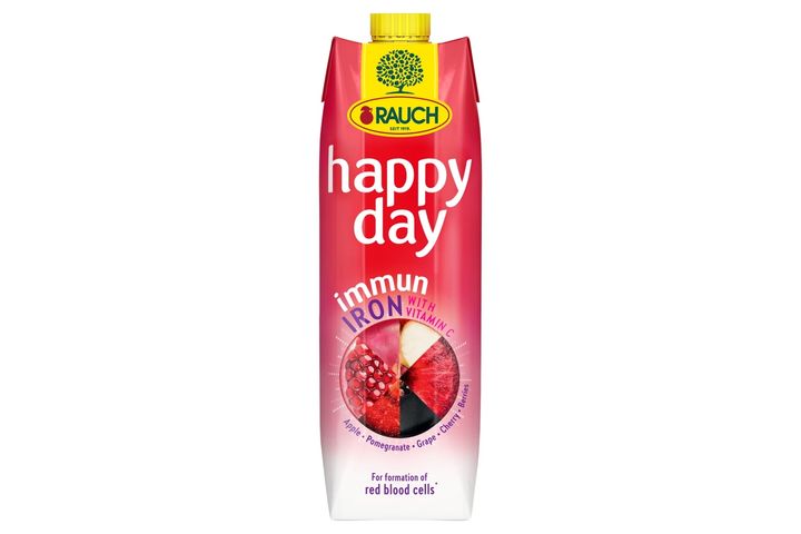 Rauch Happy Day Immun Iron vegyes gyümölcsnektár C-vitaminnal és vassal 1 l