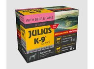 Julius K-9 Complete Pet Food for Adult Dogs with Beef and Lamb 12 x 100 g