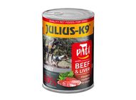 Julius-K9 Complete Food for Adult Dogs Pate with Beef and Liver 400 g