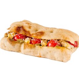 Csirkés pesztós schiacciata