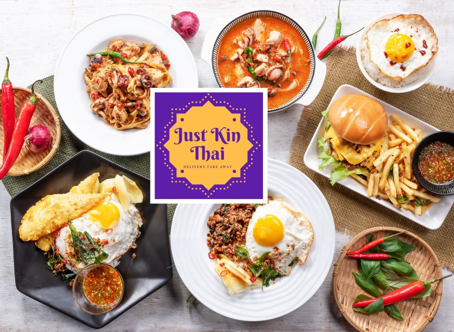 Just Kin Thai X Just Kitchen Bukit Bintang Menu And Delivery In Kuala   Amg7 Hero 