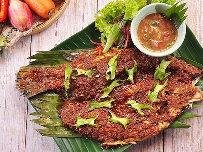 Merong ikan bakar