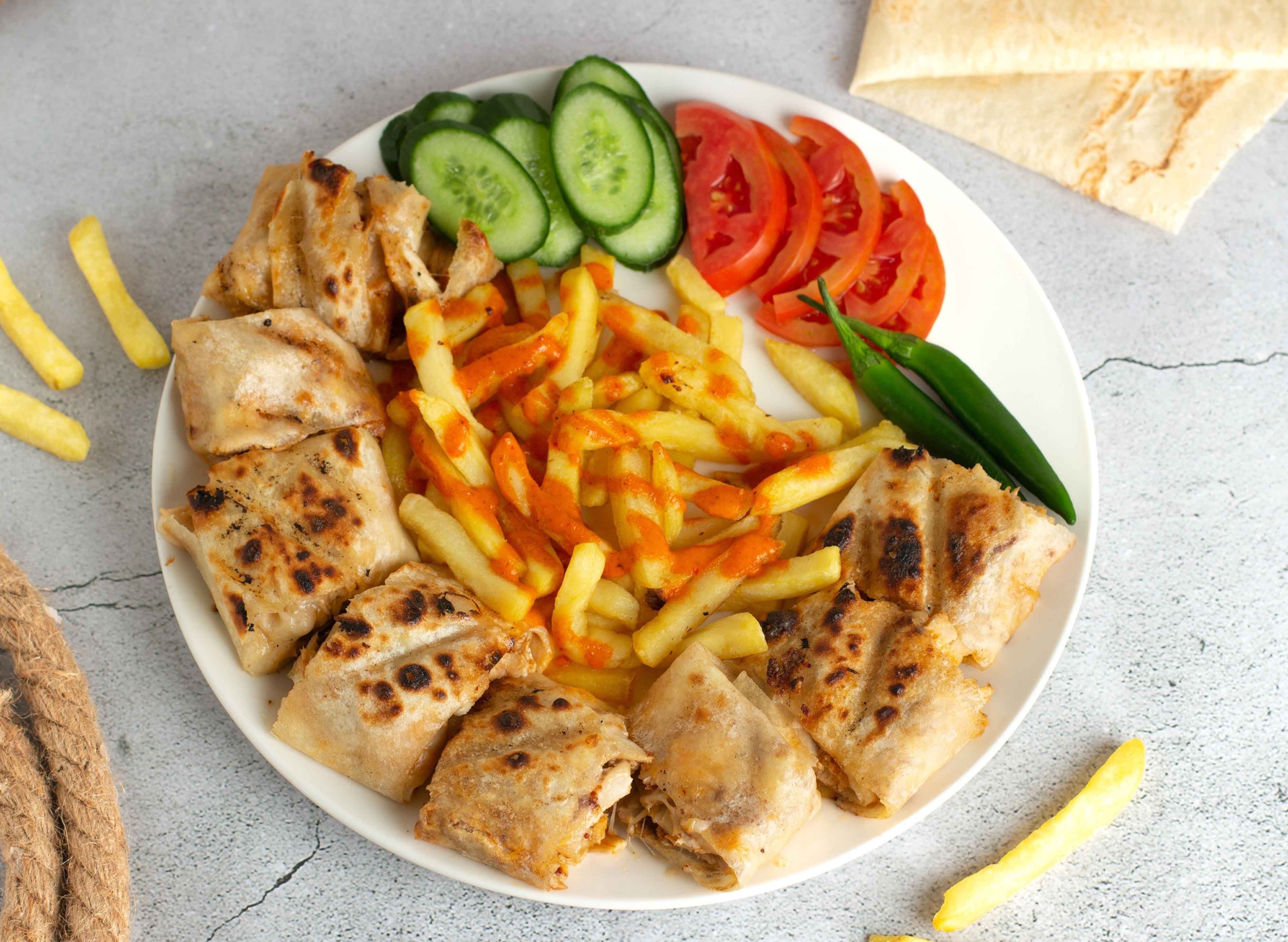 The arc shawarma vendor logo