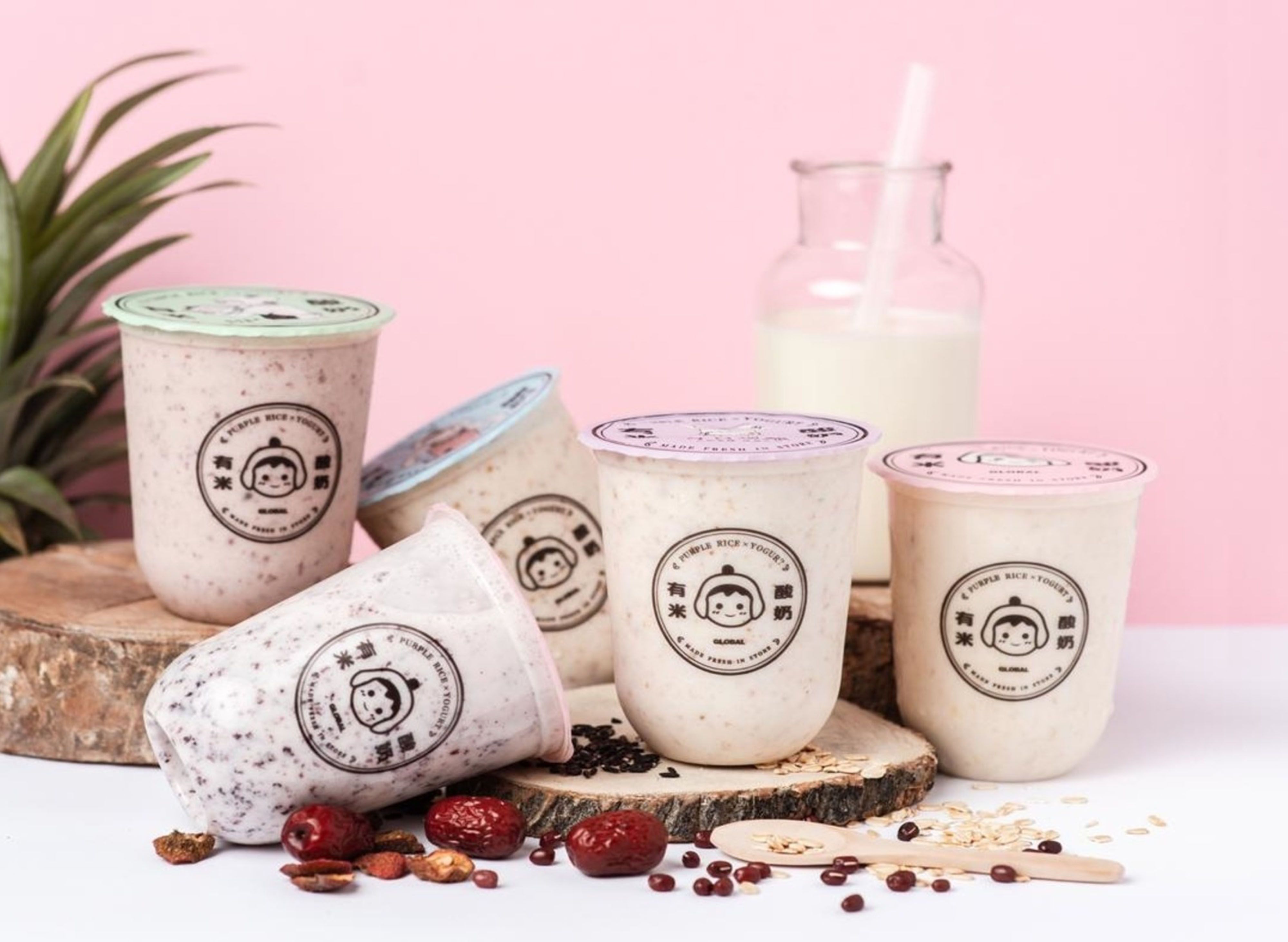 Yomie's Rice x Yogurt 有米酸奶 Spring menu and delivery in Bintulu