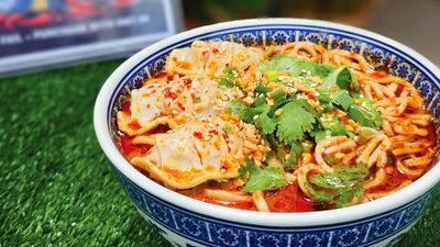 Mala Laksa Mee Tarik & Dumplings