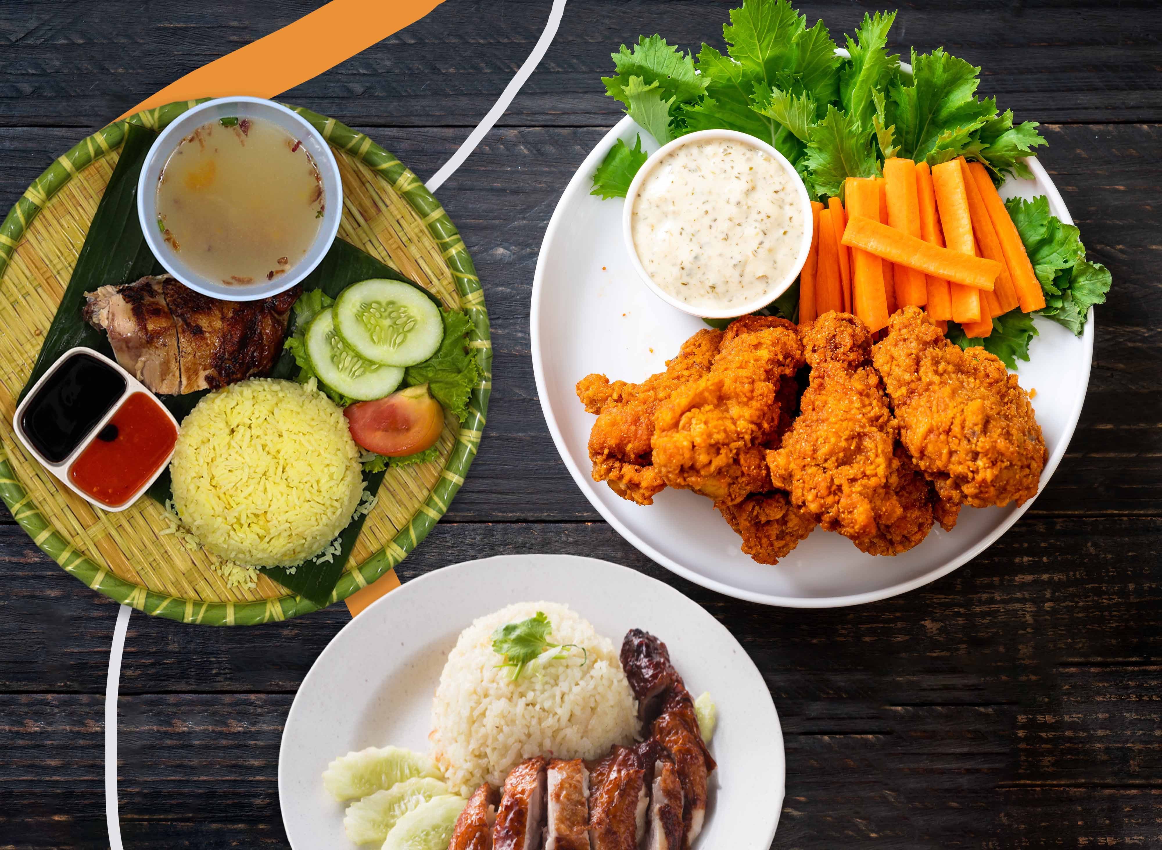 Ideal chicken rice (pasar) vendor logo