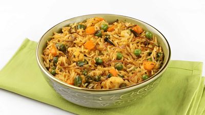 Banana Leaf Dum Biryani (Villa Scott)