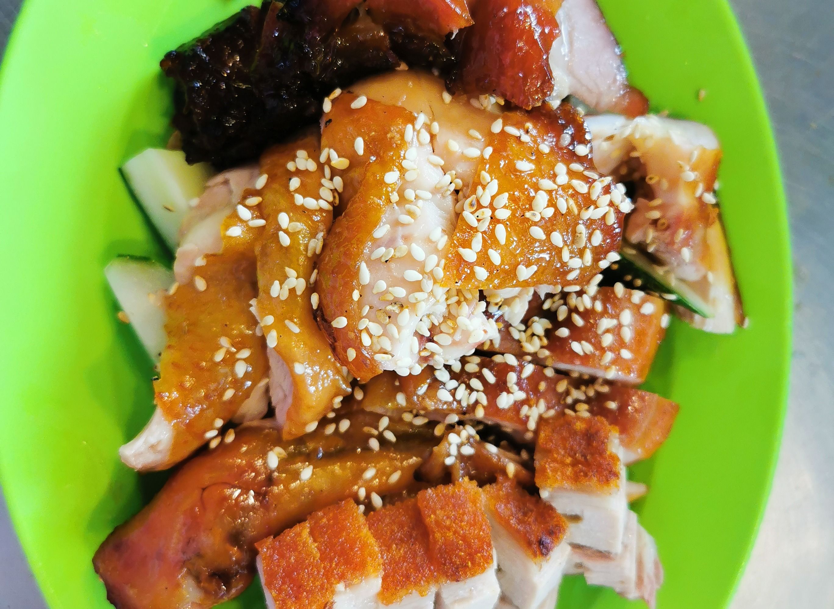 BBQ Seasame Chicken Rice 康记芝麻鸡腿燒腊饭 (Kedai Kopi Tze Loong)菜单 | foodpanda ...