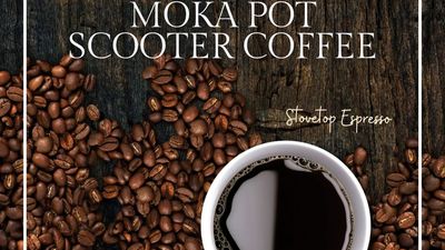 Moka Pot Scooter Coffee