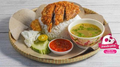 Nasi Ayam Gepuk Cikole (Dapur Cik Ogee)
