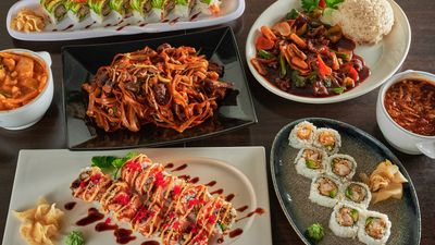 Silver Chopsticks & Sushi Torshov