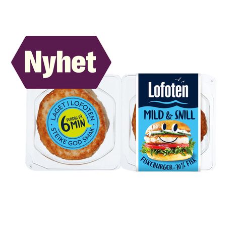 Lofoten Fiskeburger Mild & Snill | 4 x 110g