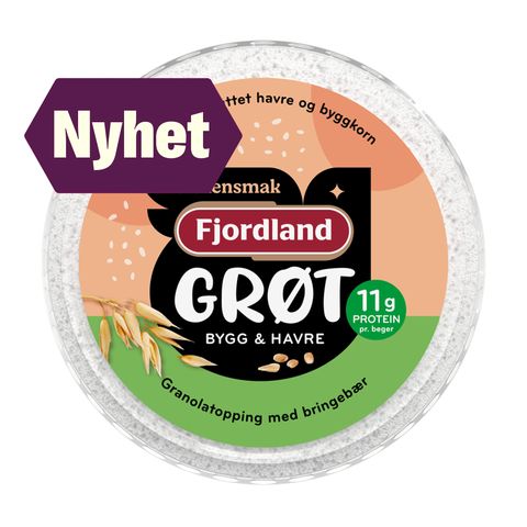 Fjordland Grøt Fersken m/Topping | 165g