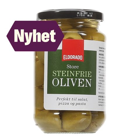 Eldorado Oliven Grønne Store u/Sten | 340g