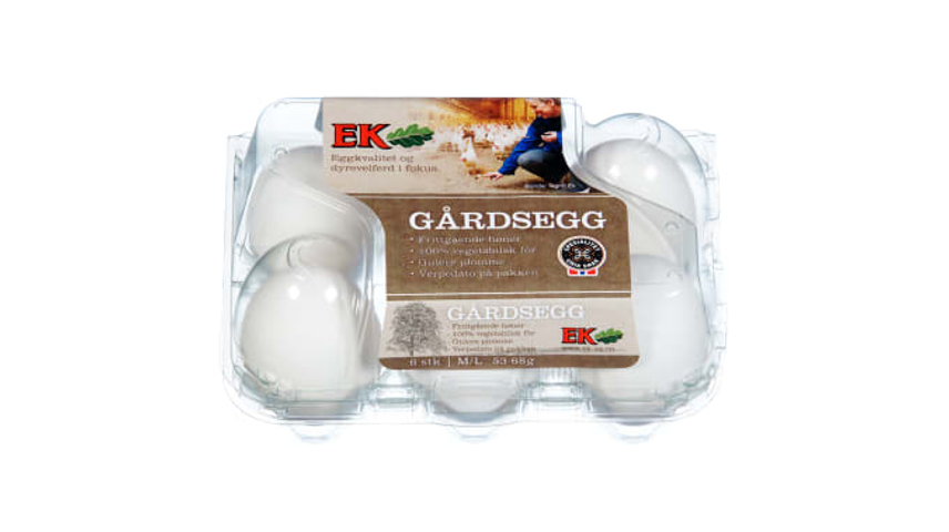 Ek Gårdsegg M/L | 6stk