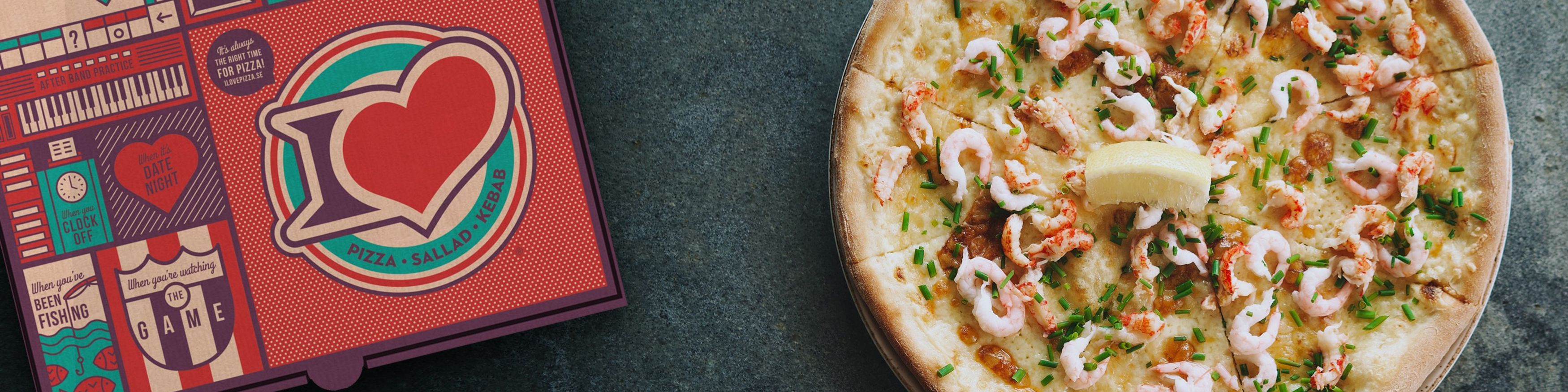 I Love Pizza Allums meny Beställ online i Partille foodora