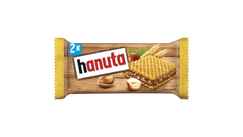 Hanuta Crispy Waffle with Hazelnut-Cocoa Filling 2 x 22 g (44 g)