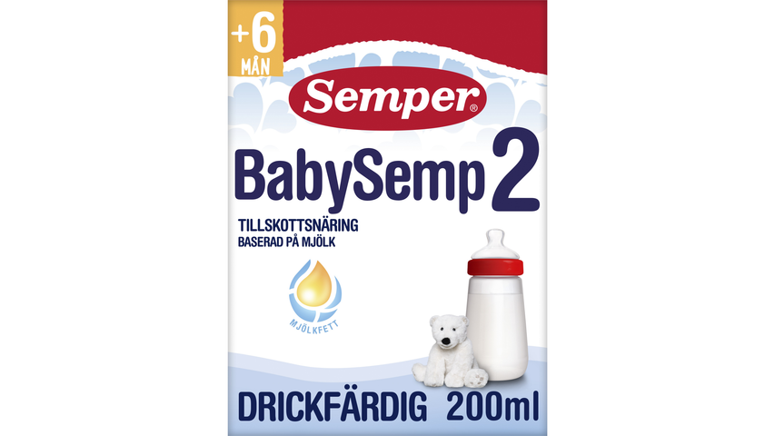 Semper Baby Semp 2 Tillskottsnäring Från 6 Månader 200ml