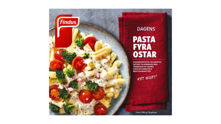 Findus Pasta Fyra Ostar 250g