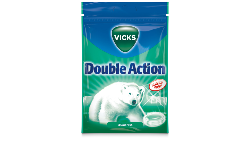 Vicks Double Action Eucalyptus Sugar Free 72g