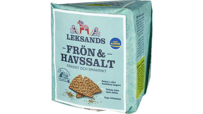 Leksands Knekkebrød Frø & Havsalt | 200g