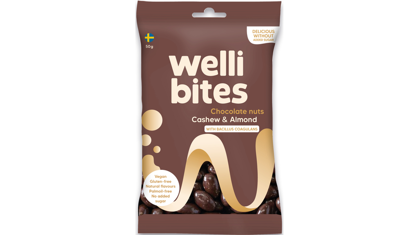 Wellibites Chocolate Nuts 50G 