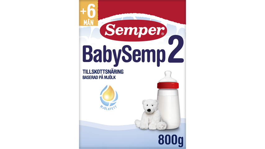 Semper Baby Semp 2 Tillskottsnäring Från 6 Månader 800g