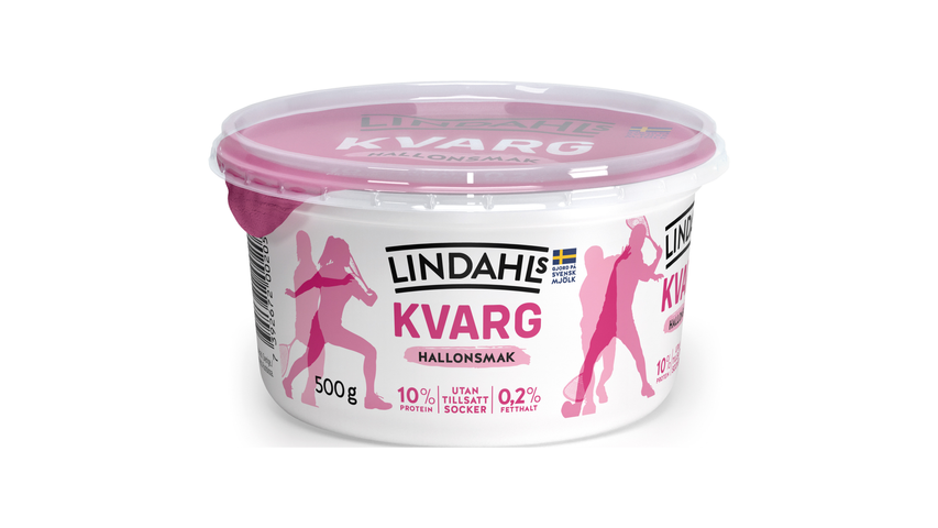 Lindahls Kvarg Hallon 500g