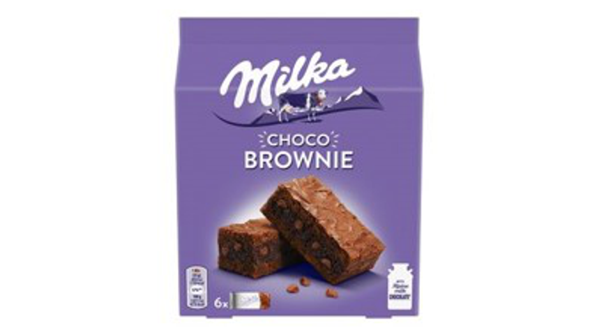 Milka Choco Brownie sütemény alpesi tejcsokoládéval és tejcsokoládé darabokkal 6 db 150 g