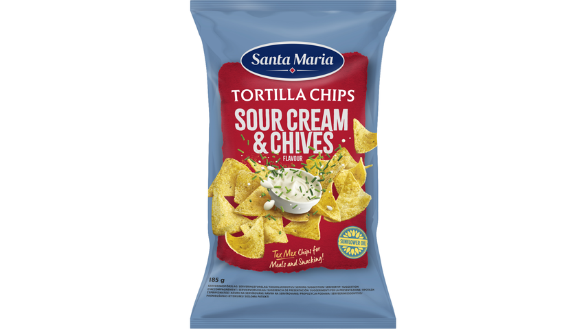 Santa Maria Sourcream & Chives Tortilla Chips | 185g