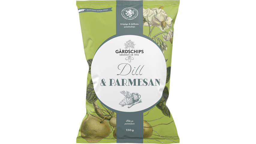 Gårdschips Dill & Parmesan 150g