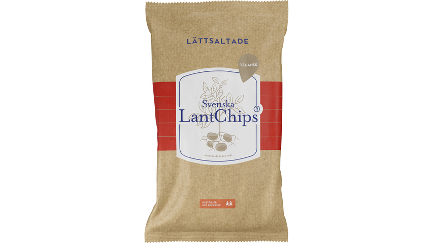 Sv. Lantchips Lantchips Lättsaltade 200g