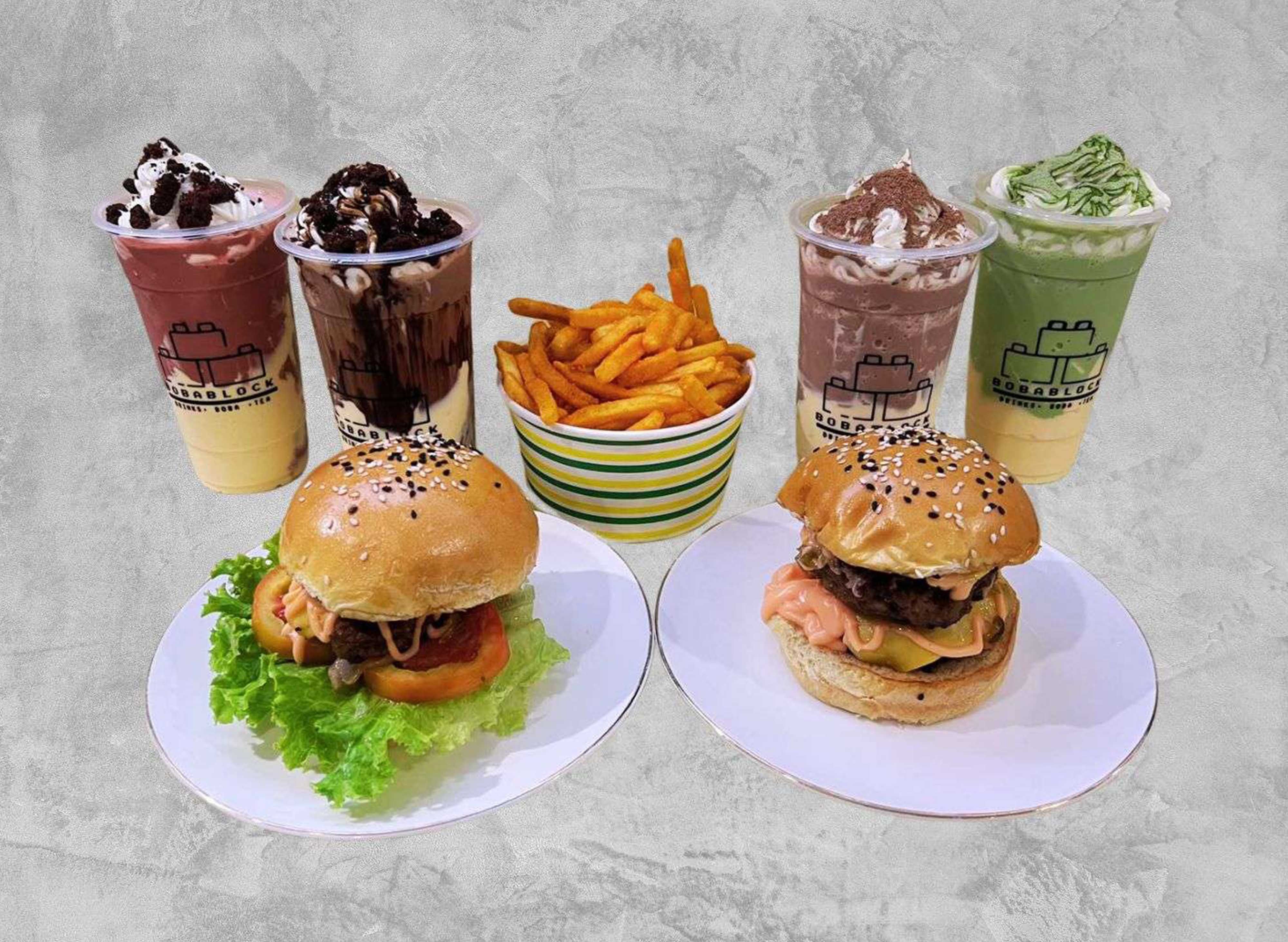 Boba Block Milktea & Burgers - Mv Delos Santos vendor logo