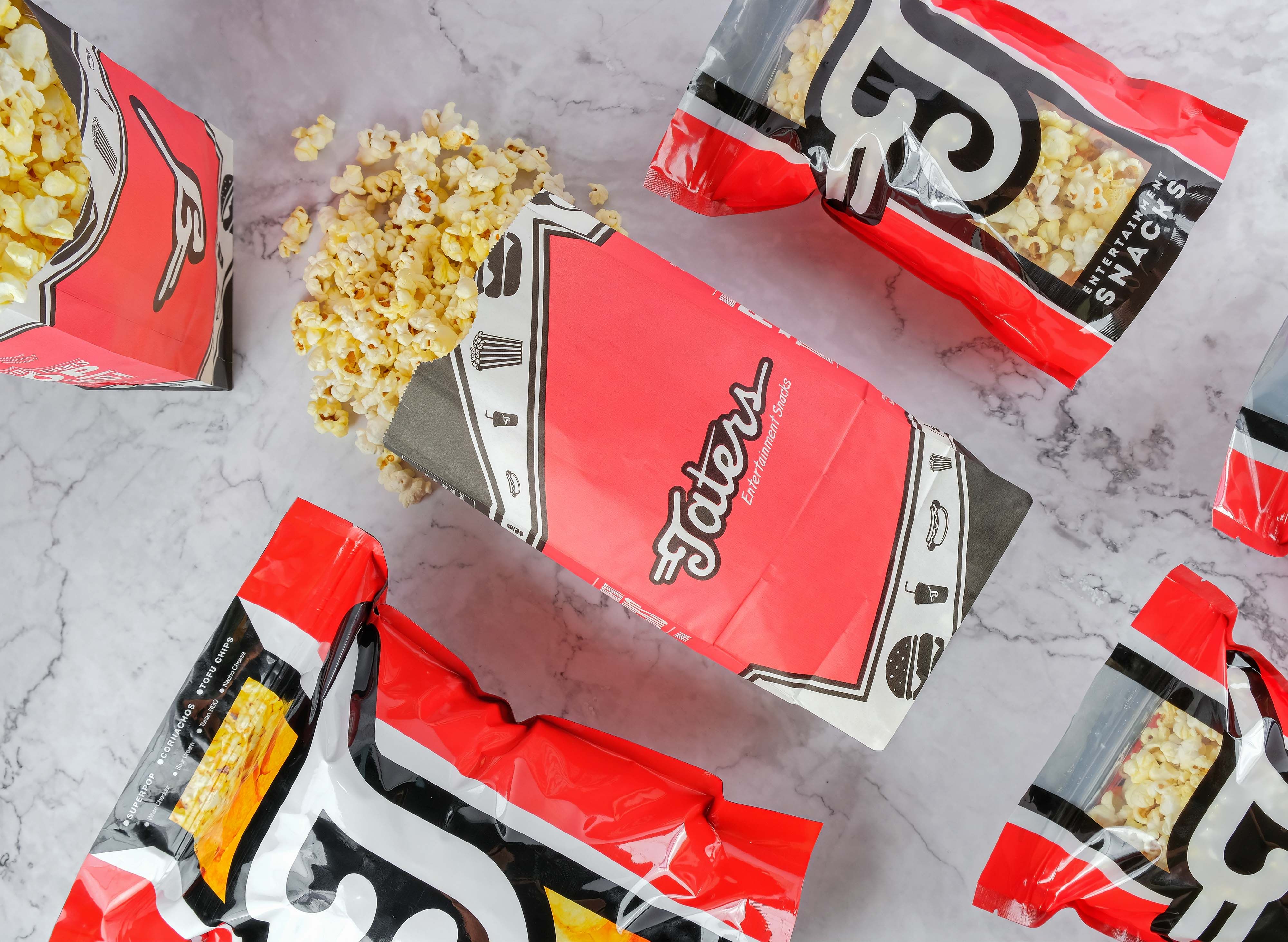 taters popcorn delivery