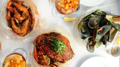 Burnt Edges by Shrimp Bucket - Salcedo
