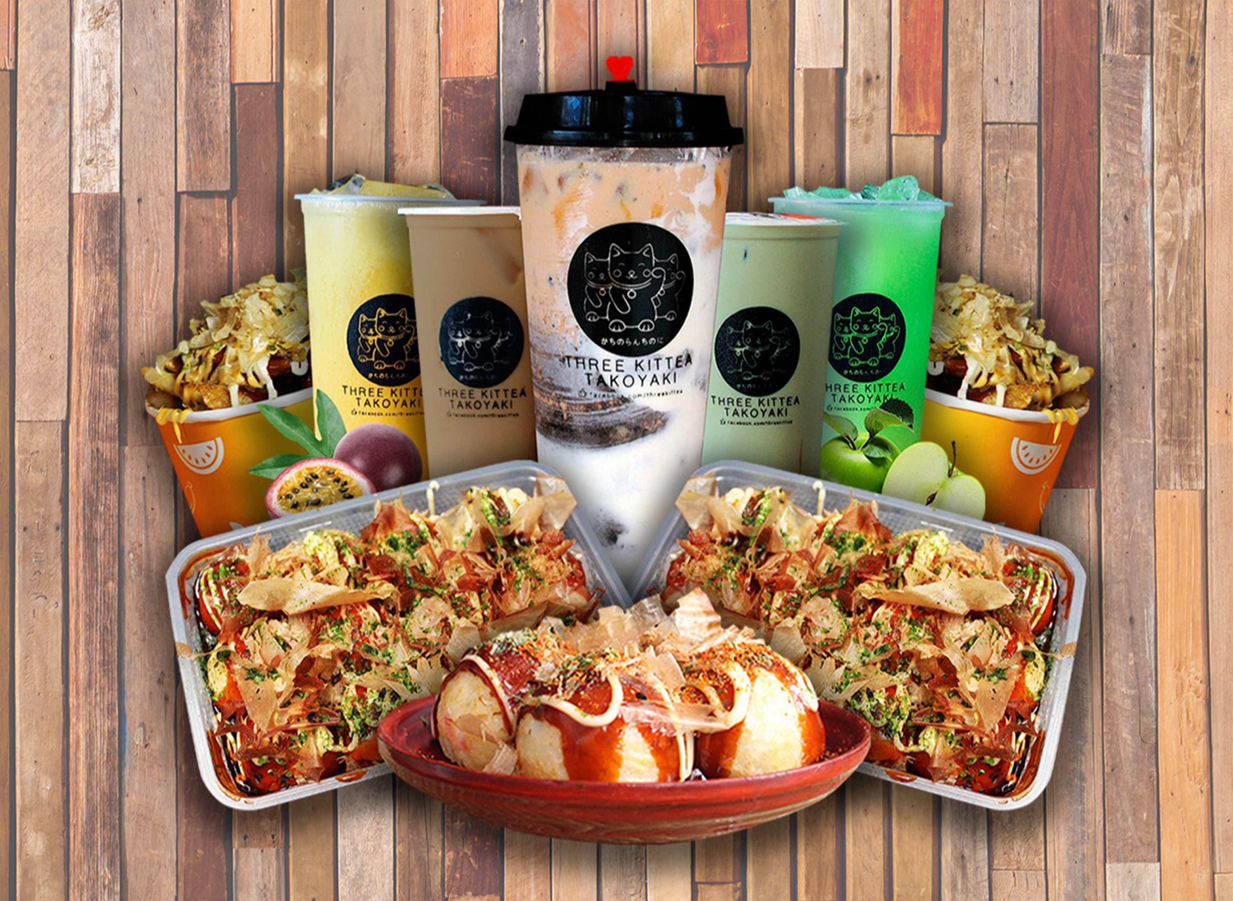 Three Kittea Takoyaki and Bubble Tea Southville 5A delivery in Biñan