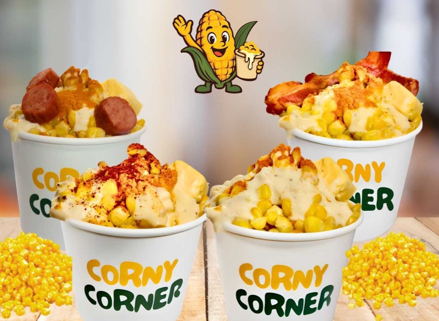 Corny Corner - Antonio Rivera Street vendor logo