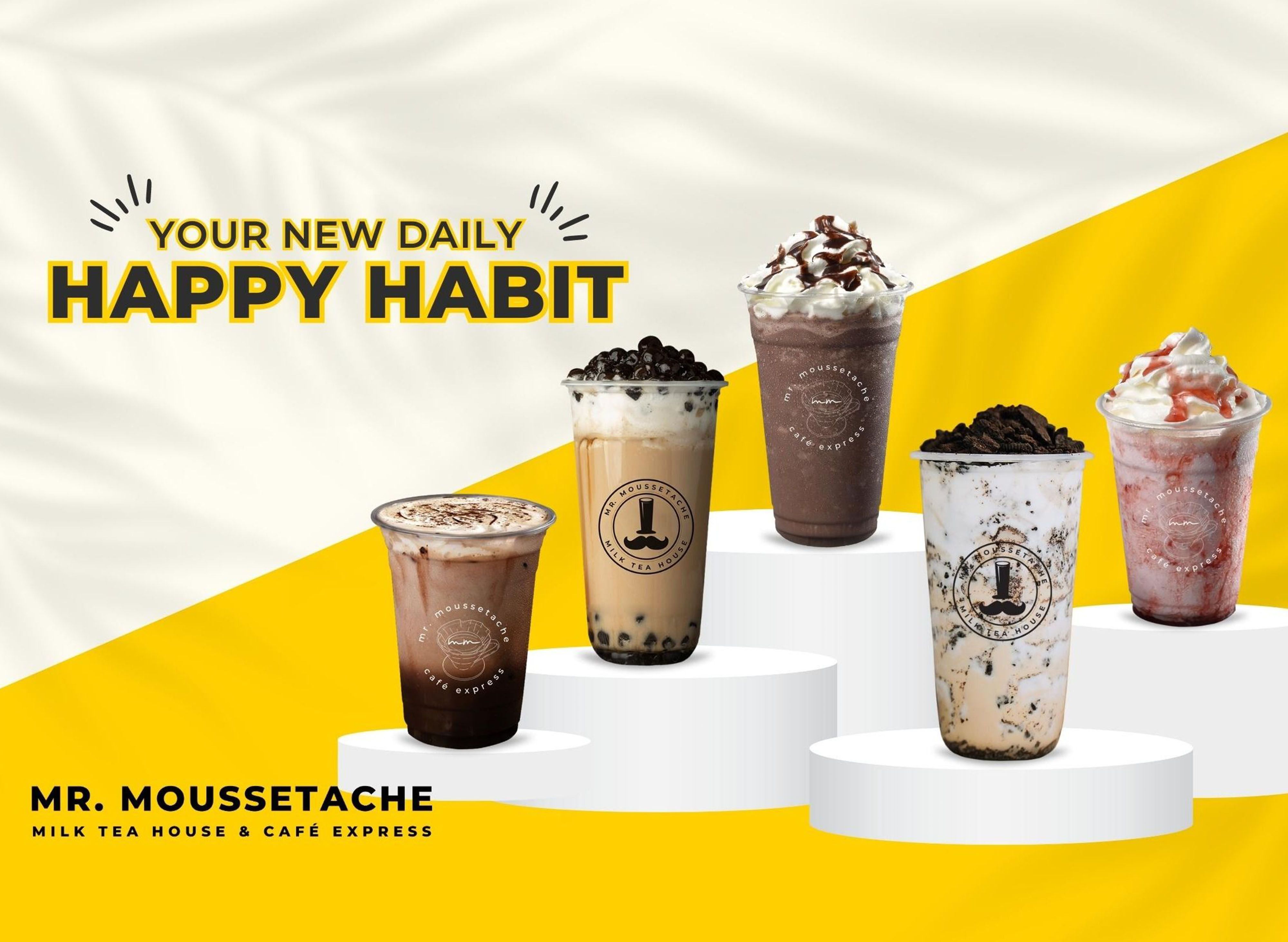 Mr. Moussetache Milk Tea House - Bangkal vendor logo