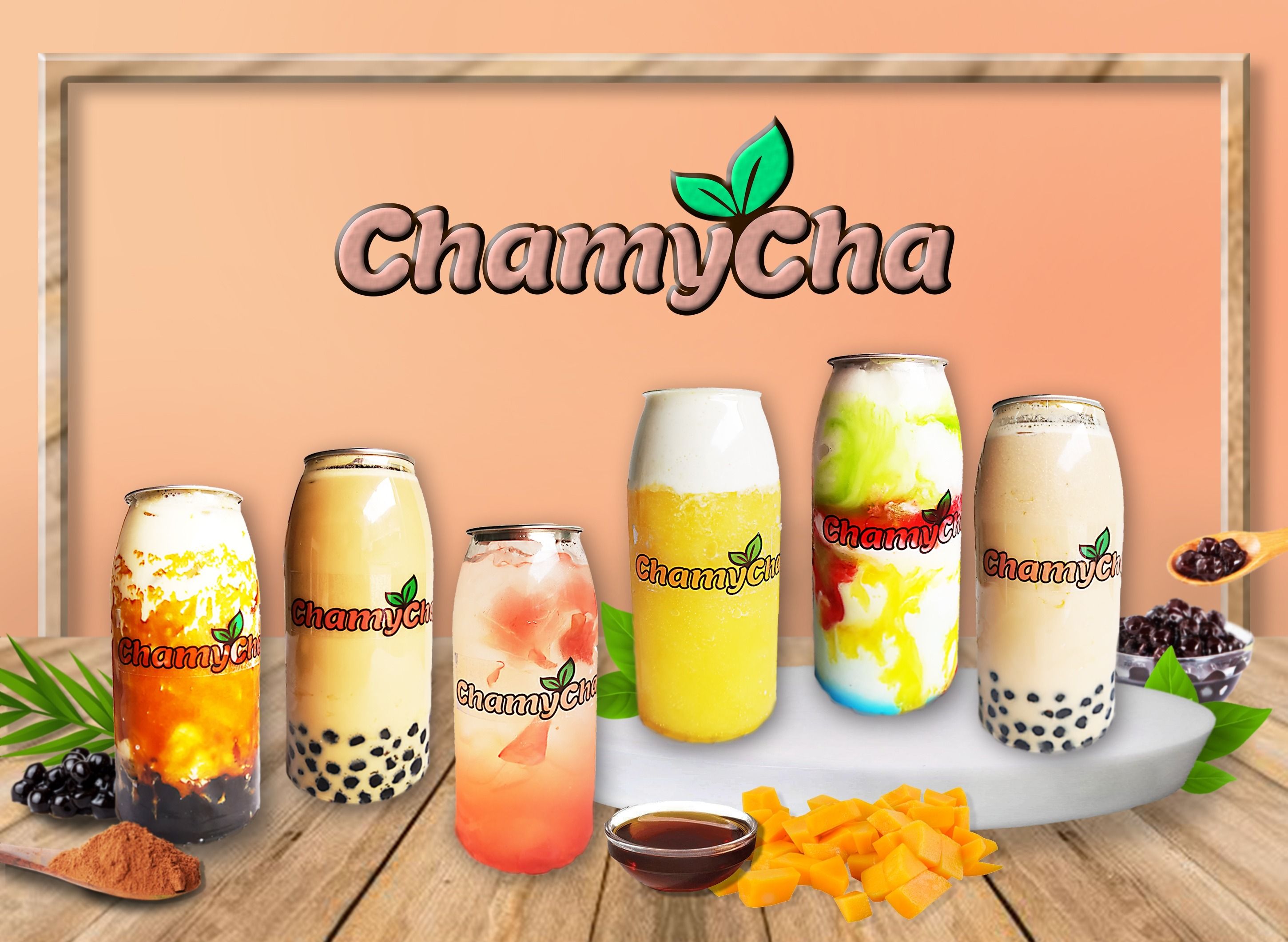 ChamyCha Milk Tea House - M Dela Fuente Street vendor logo