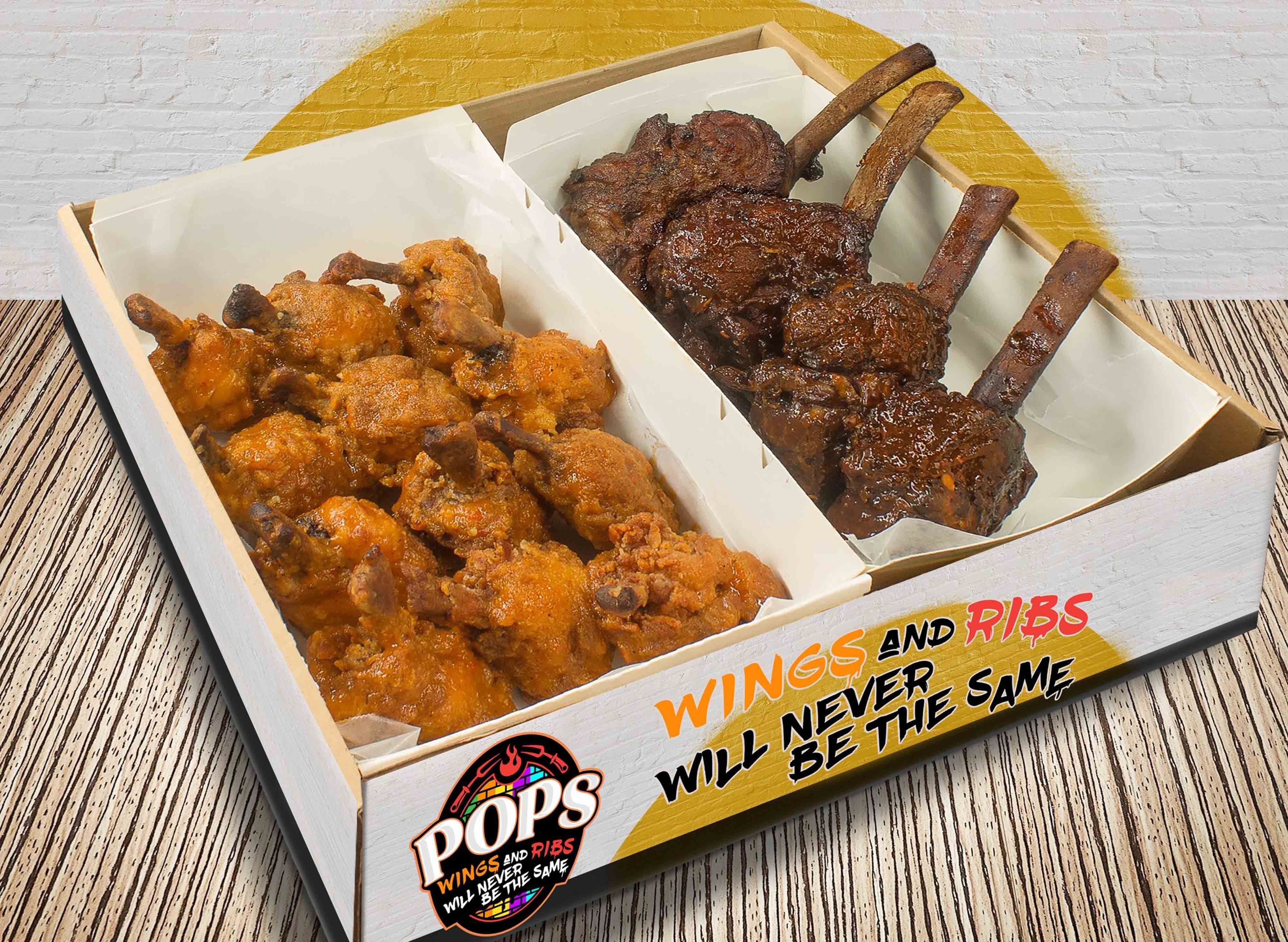 POPS Wings and Ribs - The Food Market vendor logo