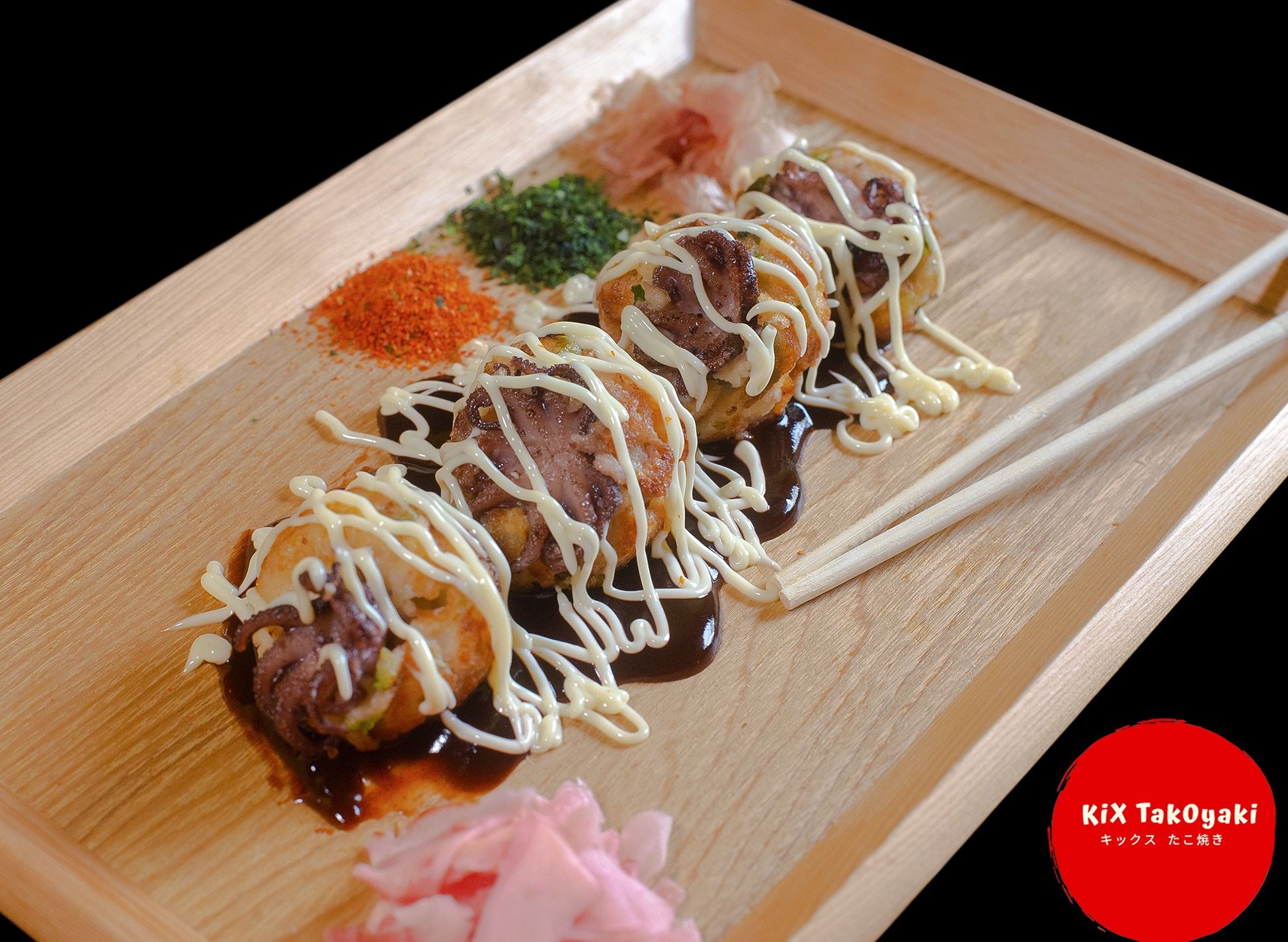 Kix Takoyaki and Food House vendor logo