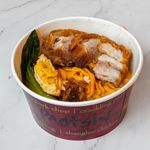 Crackling Pork with Laksa
